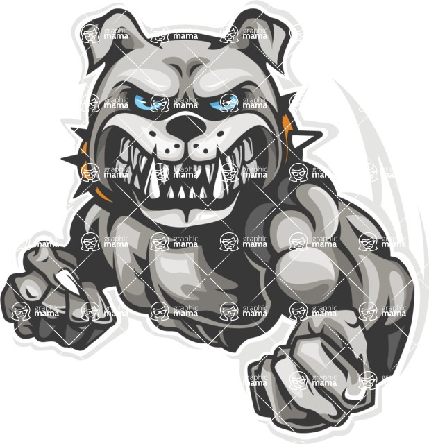 Vector Mascot Collection - Bulldog Mascot Clipart